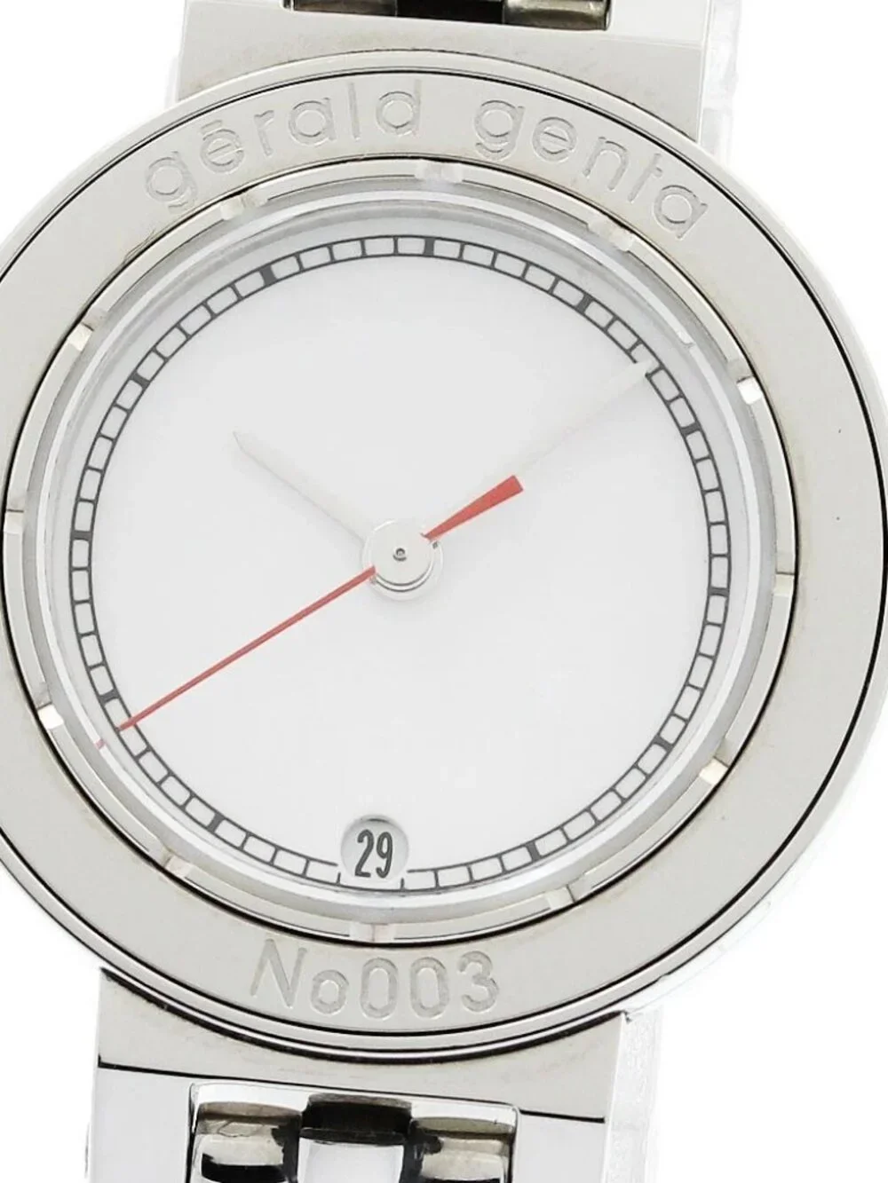 Gerald Genta Retro classic G3338.7 Date white Dial Quartz Ladies Watch_963342